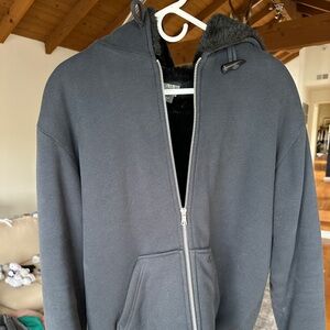 Amazing Armani exchange faux fur hoodie